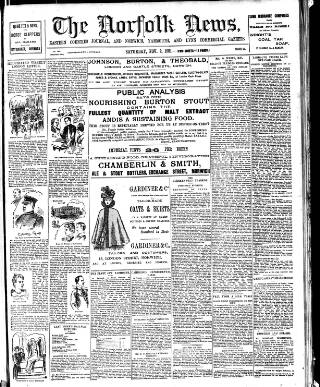 cover page of Norfolk News published on November 2, 1901