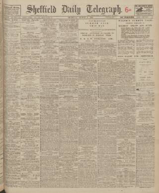 cover page of Sheffield Daily Telegraph published on August 2, 1923