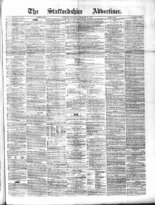 cover page of Staffordshire Advertiser published on February 2, 1878