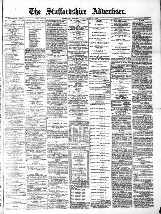cover page of Staffordshire Advertiser published on November 2, 1895