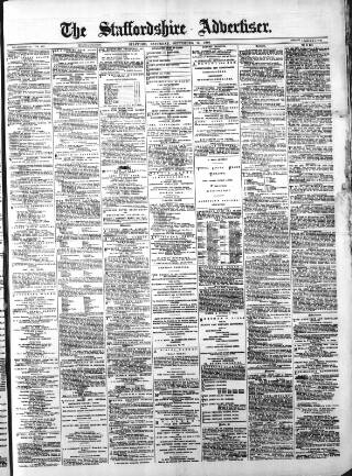 cover page of Staffordshire Advertiser published on September 17, 1898