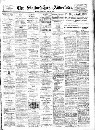 cover page of Staffordshire Advertiser published on June 18, 1910