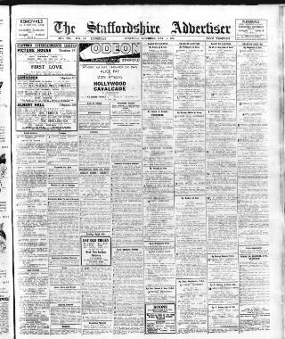 cover page of Staffordshire Advertiser published on May 4, 1940