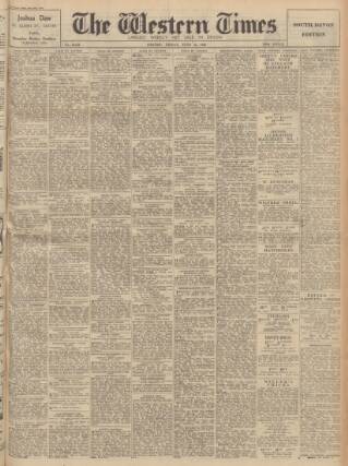 cover page of Western Times published on June 18, 1948