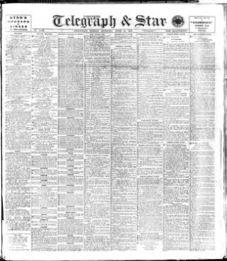 cover page of Sheffield Evening Telegraph published on June 18, 1915