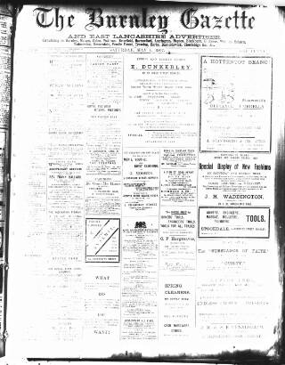 cover page of Burnley Gazette published on May 4, 1907