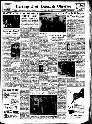 cover page of Hastings and St Leonards Observer published on May 2, 1953