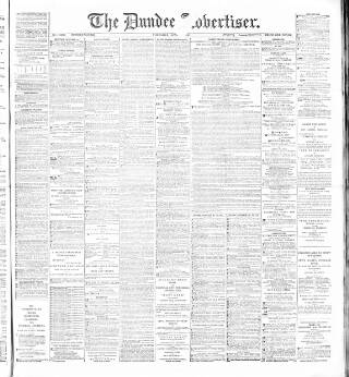 cover page of Dundee Advertiser published on June 18, 1896