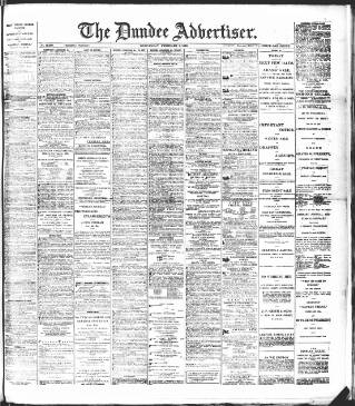 cover page of Dundee Advertiser published on February 2, 1898