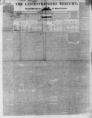 cover page of Leicestershire Mercury published on February 2, 1839