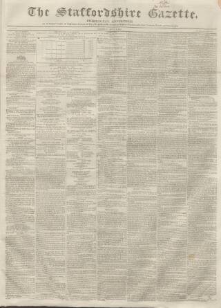 cover page of Staffordshire Gazette and County Standard published on April 4, 1840