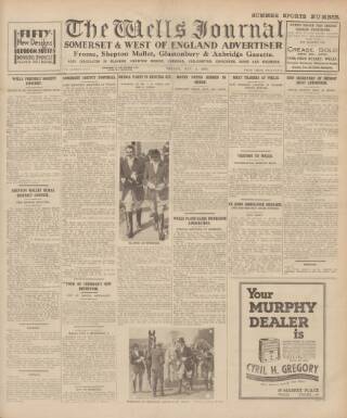 cover page of Wells Journal published on May 4, 1934