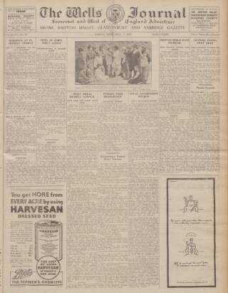 cover page of Wells Journal published on September 17, 1943