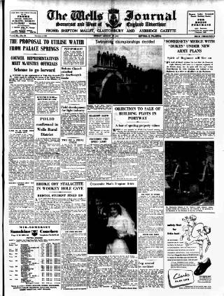 cover page of Wells Journal published on August 2, 1957