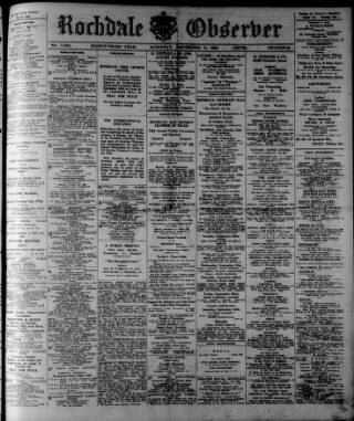 cover page of Rochdale Observer published on September 17, 1938