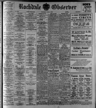 cover page of Rochdale Observer published on May 2, 1951