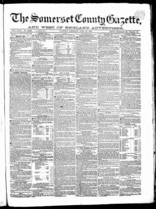 cover page of Somerset County Gazette published on June 18, 1864