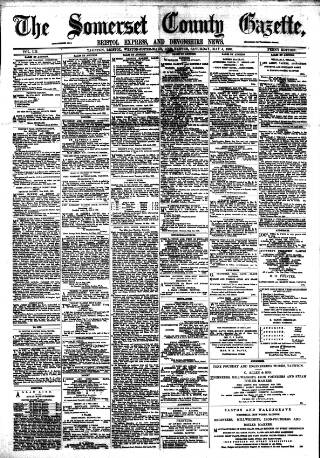 cover page of Somerset County Gazette published on May 4, 1889