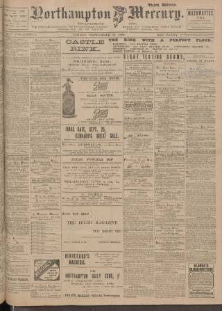 cover page of Northampton Mercury published on September 17, 1909