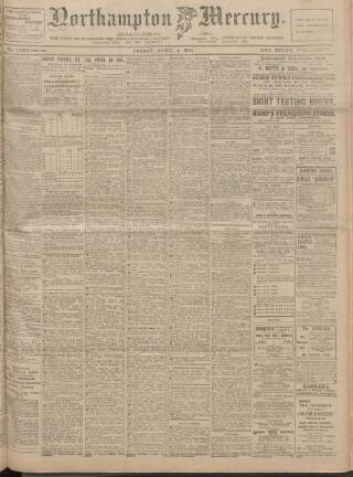 cover page of Northampton Mercury published on April 4, 1913