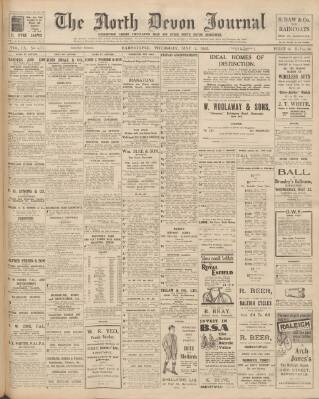 cover page of North Devon Journal published on May 2, 1935