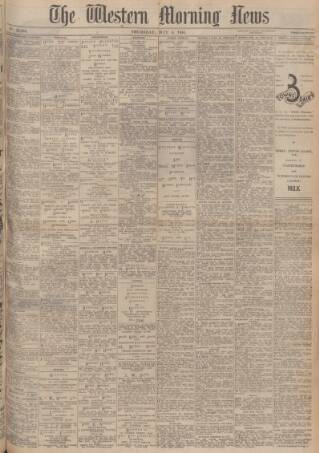cover page of Western Morning News published on May 4, 1944