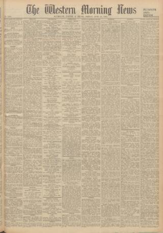 cover page of Western Morning News published on June 18, 1948