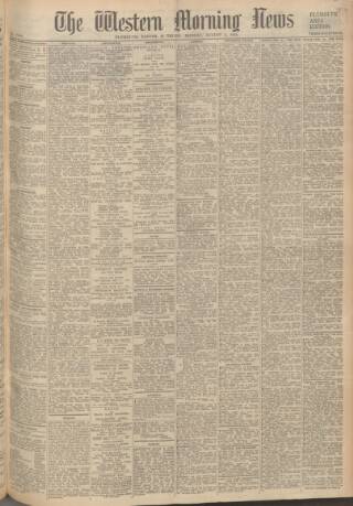 cover page of Western Morning News published on August 2, 1948