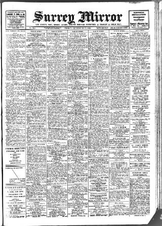 cover page of Surrey Mirror published on September 17, 1948