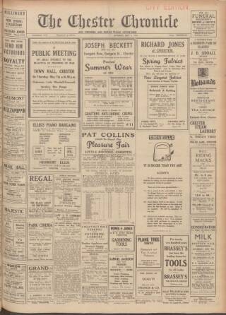 cover page of Chester Chronicle published on May 2, 1942