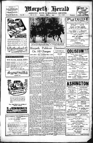 cover page of Morpeth Herald published on May 2, 1952