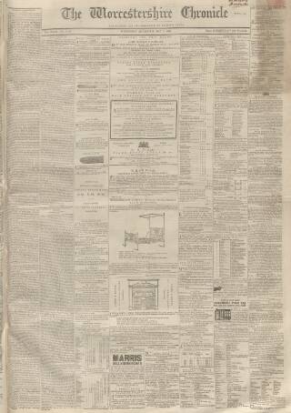 cover page of Worcestershire Chronicle published on May 2, 1860