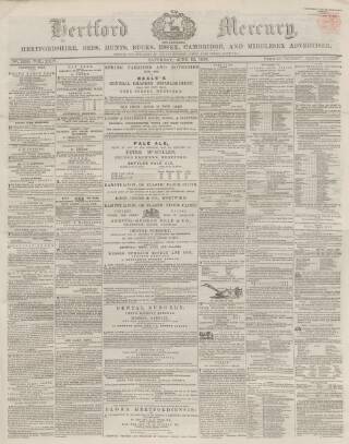 cover page of Hertford Mercury and Reformer published on June 18, 1859