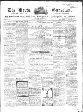 cover page of Herts Guardian published on May 4, 1861