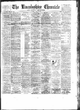 cover page of Lincolnshire Chronicle published on June 18, 1907