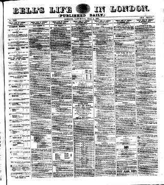 cover page of Bell's Life in London and Sporting Chronicle published on May 2, 1885