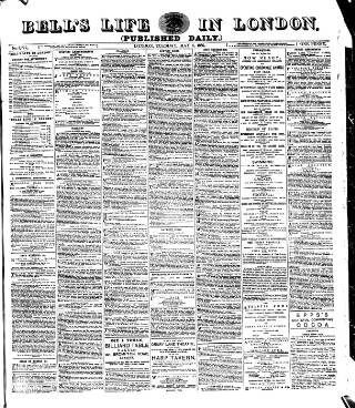 cover page of Bell's Life in London and Sporting Chronicle published on May 4, 1886