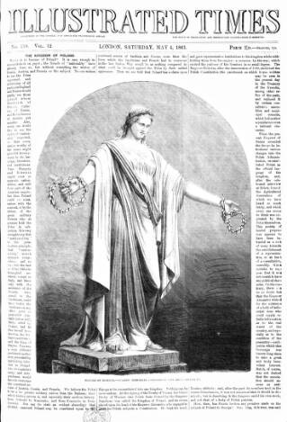 cover page of Illustrated Times published on May 4, 1861