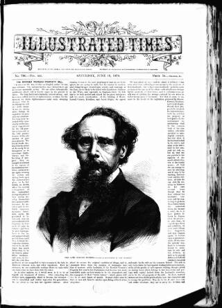 cover page of Illustrated Times published on June 18, 1870