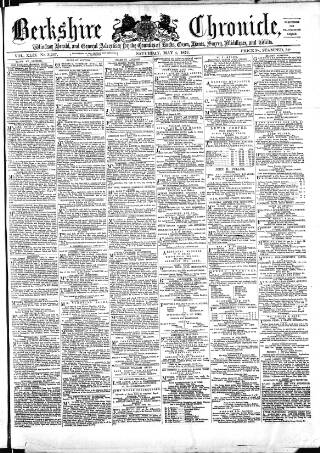 cover page of Berkshire Chronicle published on May 4, 1872