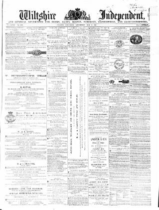 cover page of Wiltshire Independent published on May 2, 1867