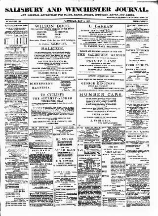 cover page of Salisbury and Winchester Journal published on May 4, 1907