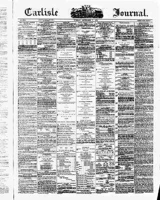 cover page of Carlisle Journal published on September 17, 1878