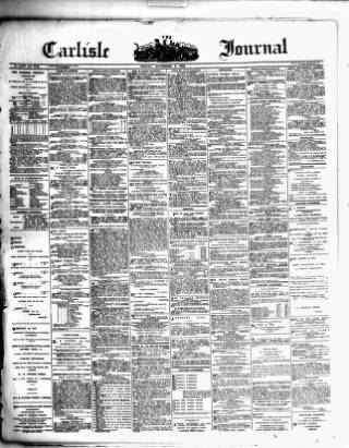 cover page of Carlisle Journal published on November 2, 1906
