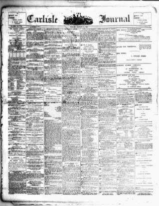 cover page of Carlisle Journal published on August 2, 1907