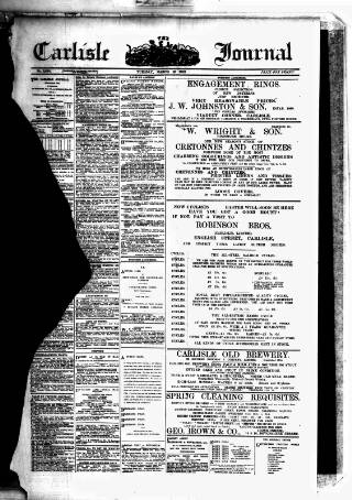 cover page of Carlisle Journal published on March 19, 1912