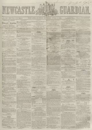 cover page of Newcastle Guardian and Tyne Mercury published on June 18, 1864
