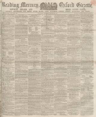 cover page of Reading Mercury published on March 19, 1870