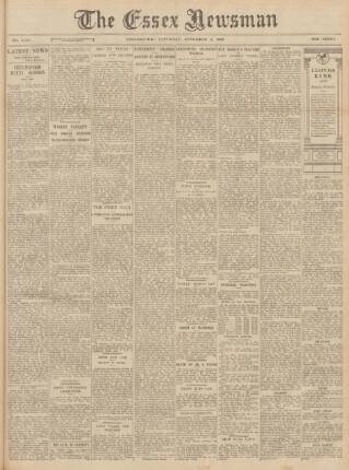 cover page of Essex Newsman published on November 2, 1935
