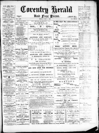 cover page of Coventry Herald published on May 4, 1894